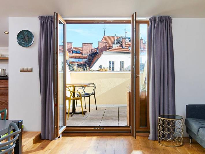 Ferienwohnung für 5 Personen, mit Terrasse in Josefstadt