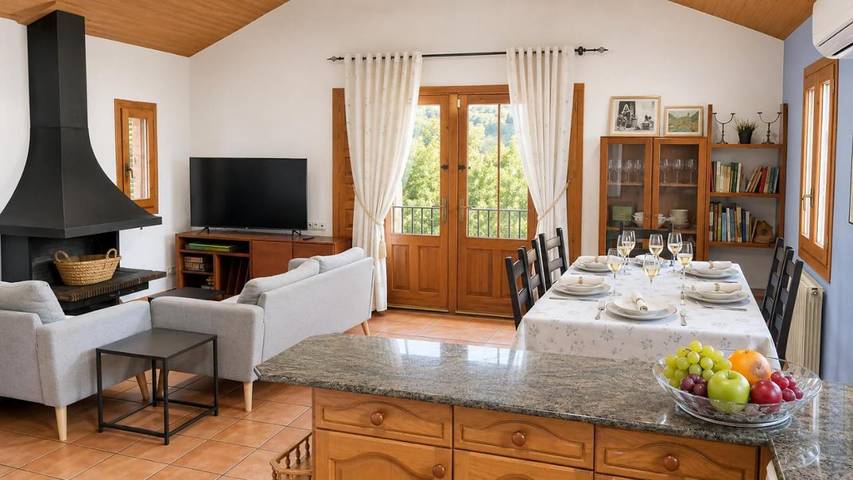 Apartamento para 8 personas, con Terraza además de Jardín y Vistas en Laspuña