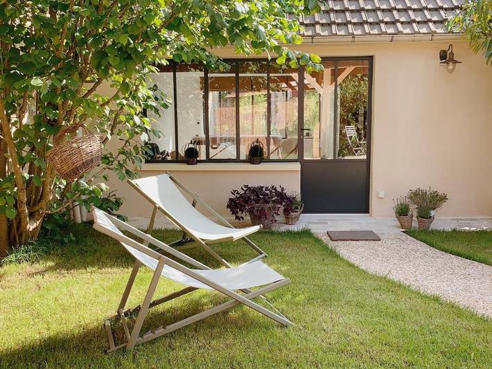 Chambre d’hôte pour 2 personnes, avec Terrasse ainsi que Jardin et Vue