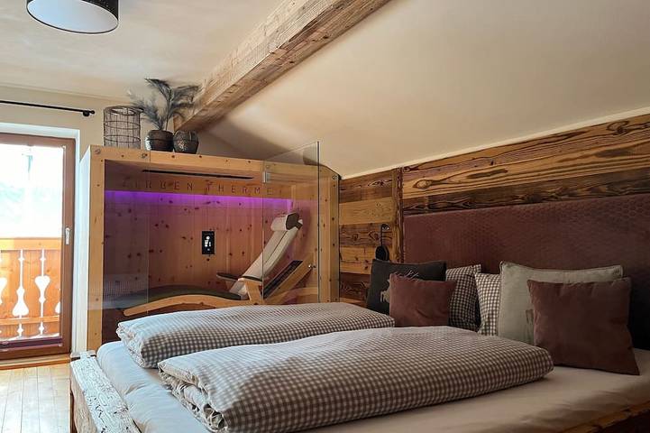 Hütte für 3 Personen, mit Balkon und Garten sowie Sauna in Ehrwald - 2