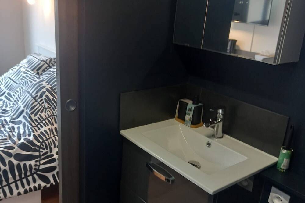 A pleasant room with shower room, 160cm bed and all comforts included. in Lavelanet, Ariège