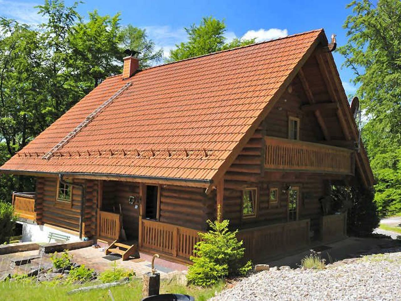 Blockhaus - Doppelzimmer (Appartement 3) in Sangerhausen, Harzvorland