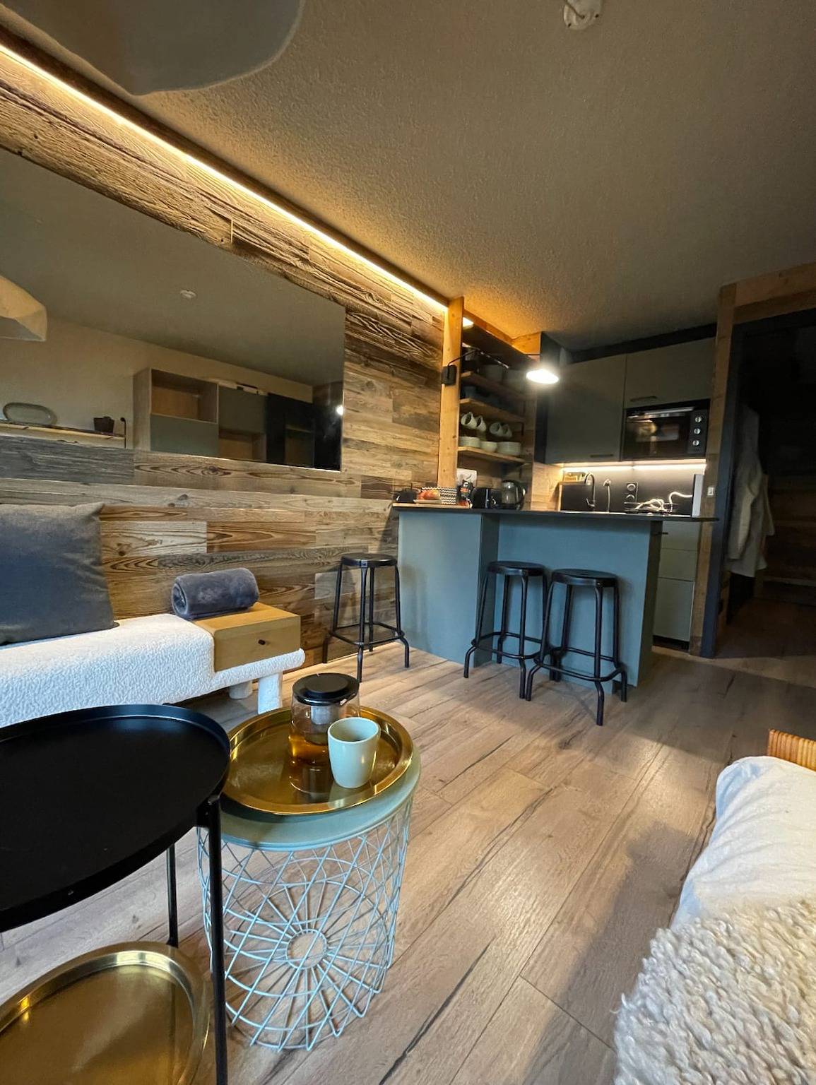 Entire studio, Charming studio with terrace and garden in Praz-sur-Arly, Pays du Mont-Blanc