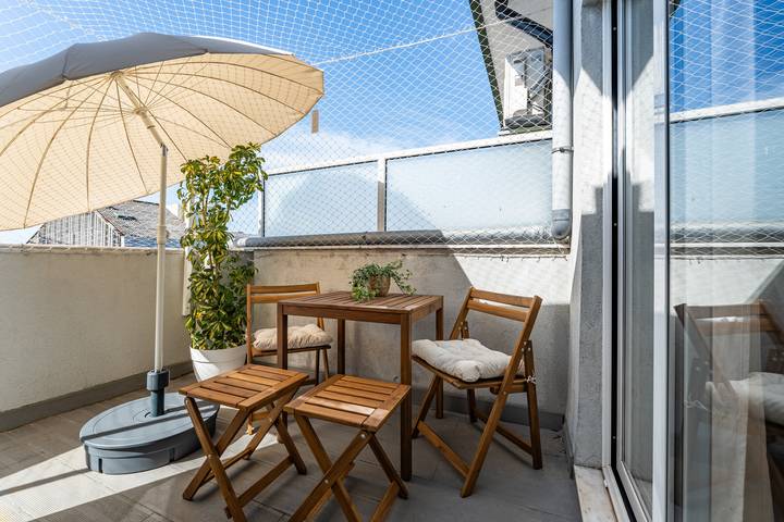 Apartamento estúdio para 2 pessoas, com terraço em Cedofeita