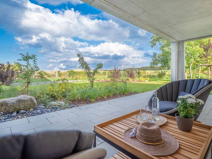 Ferienwohnung für 2 Personen, mit Terrasse und Garten sowie Ausblick in Lohme