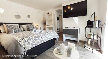 Gîte pour 2 personnes, avec vue ainsi que sauna et jardin dans Bains-les-Bains