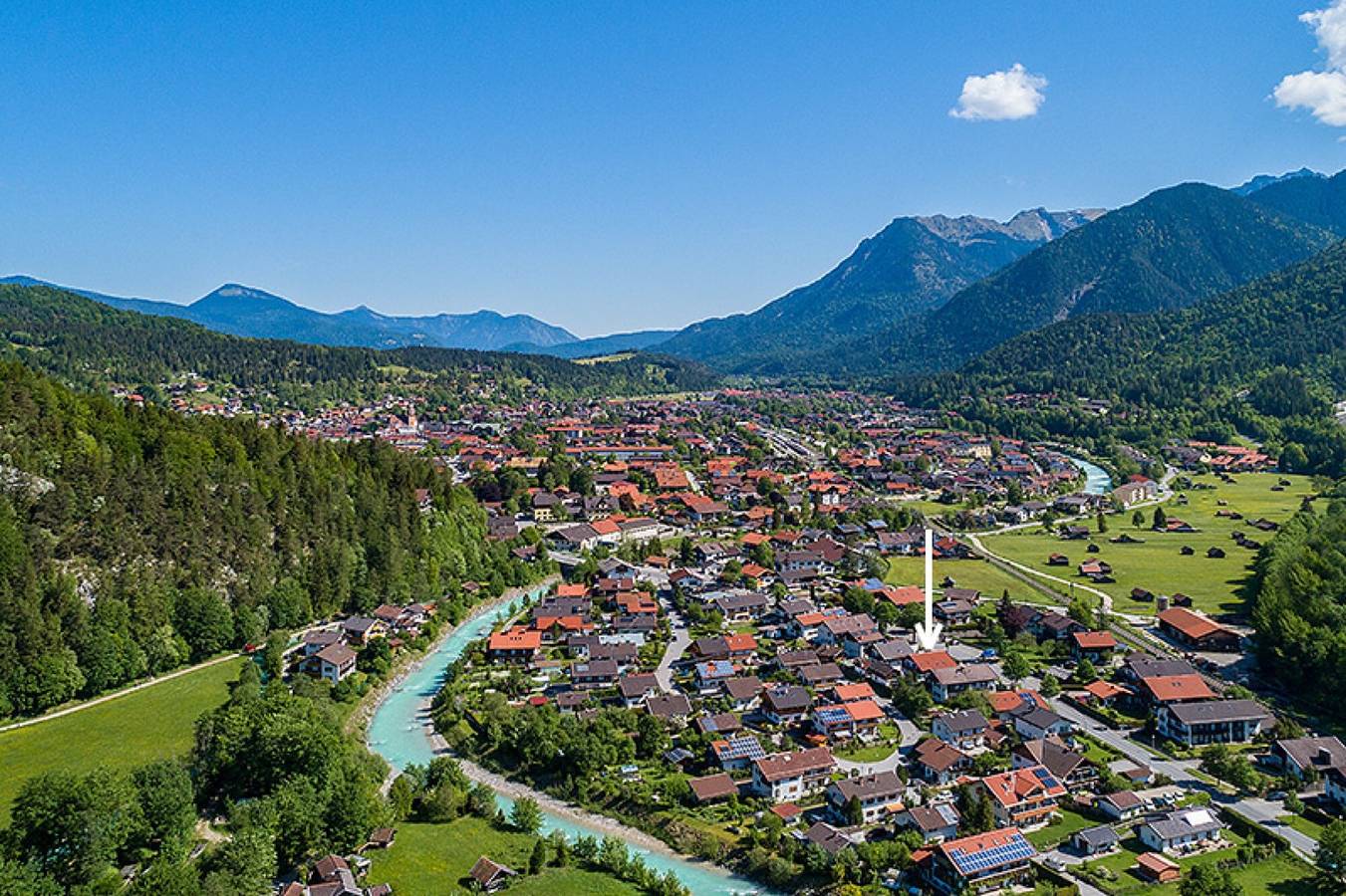 Ganzes Studio, Einzimmerapartment 'Mini Apartment 3' mit Bergblick, Gemeinschaftsgarten und Wlan in Mittenwald, Bayerische Alpen