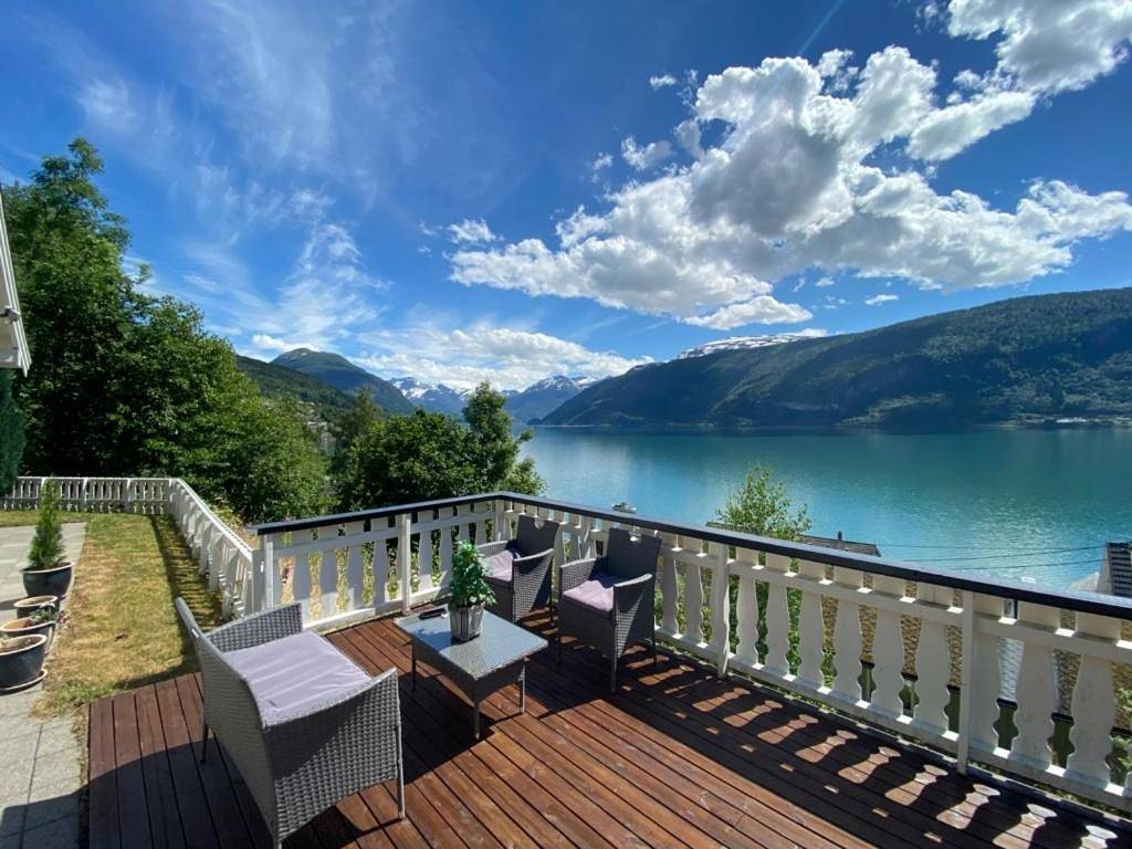 Faleide Panorama Private Fjord View Cabin with Large Terrace in Stryn 