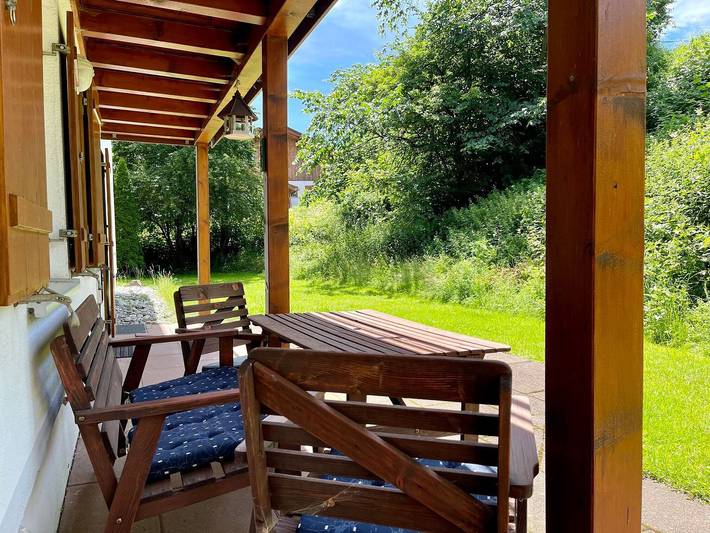 Ferienwohnung für 4 Personen, mit Terrasse und Ausblick in Oberstdorf