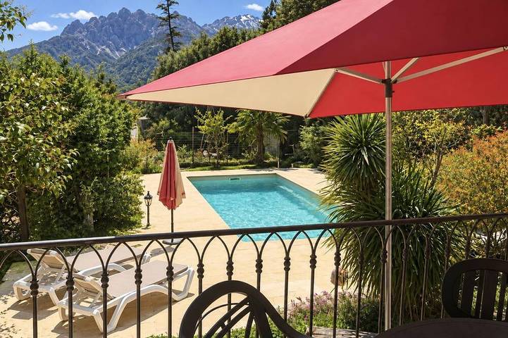 Location de vacances pour 4 personnes, avec Balcon et Jardin à Moltifao