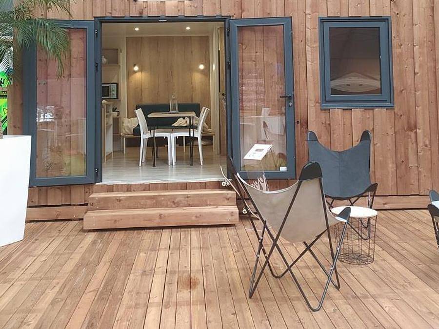 Camping Sunêlia La Source - Mobilheim 5 personen - Cabane Glamping 2Zi - 5Pers - ohne Sanitäranlagen - 22m2 in Thérondels, Aubrac