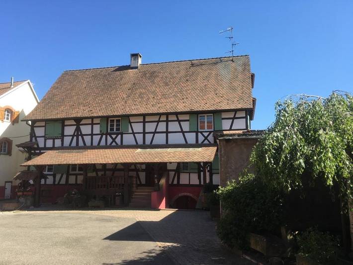 Gîte pour 7 personnes, avec vue ainsi que piscine et jardin, animaux acceptés dans Fessenheim-le-Bas