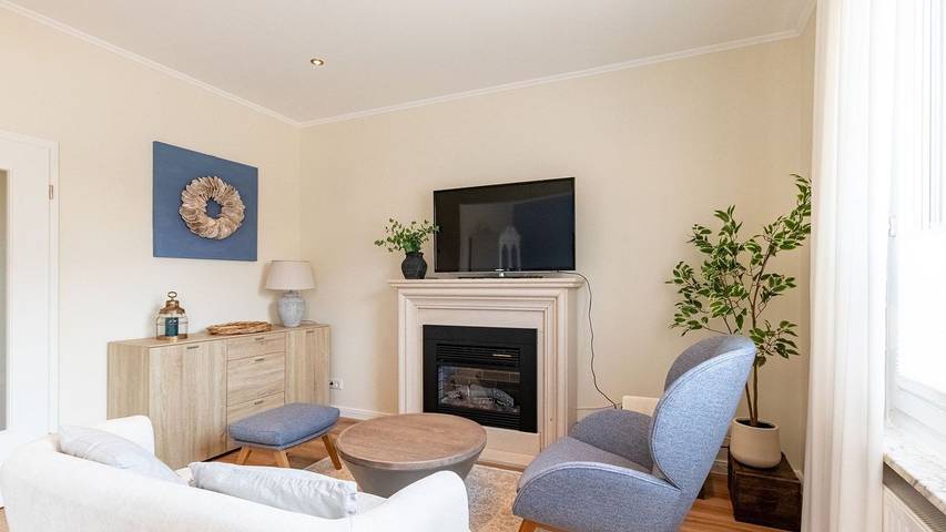 Ferienhaus für 6 Personen, mit Sauna und Ausblick sowie Garten, mit Haustier auf Borkum