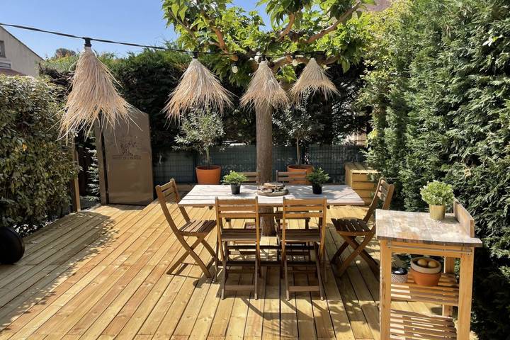Maison de vacances pour 4 personnes, avec Terrasse ainsi que Jardin et Piscine à Maussane-les-Alpilles
