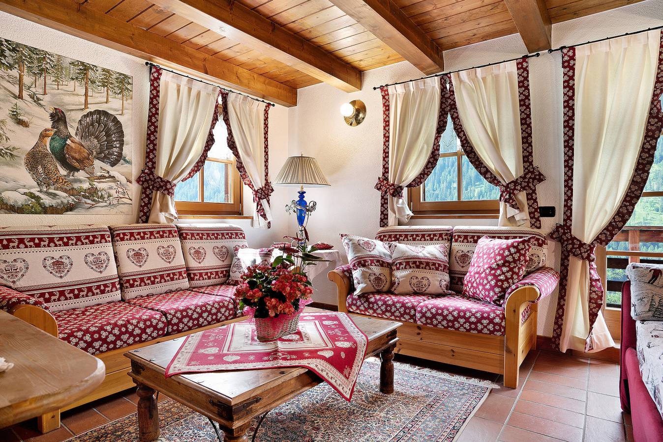 Ganze Wohnung, Apartment 'Chalet Berghof Laret Arnica' mit Bergblick, Sauna und Wlan in Rabbi, Nationalpark Stilfser Joch