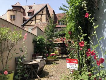 Gîte pour 2 personnes, avec terrasse et jardin dans le Haut-Rhin