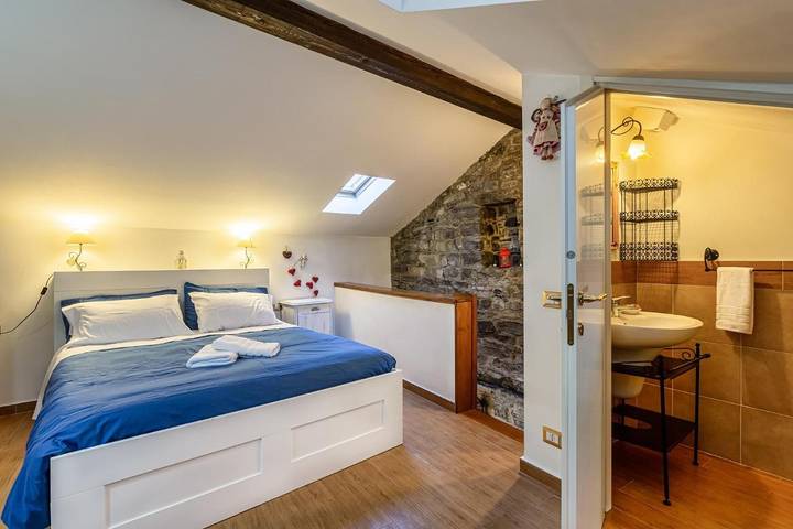 Ferienhaus für 4 Personen, mit Garten und Ausblick