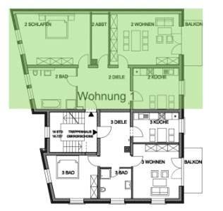 Ferienwohnung für 2 Personen, mit Balkon und Terrasse sowie Ausblick in Bad Bergzabern - 3