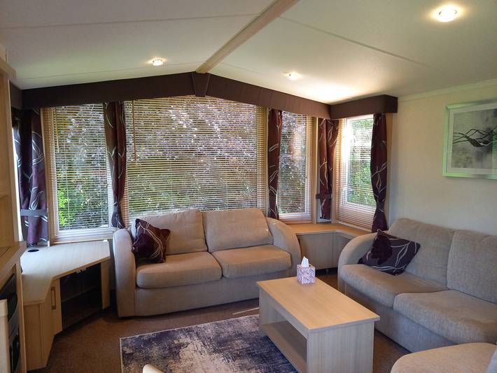 Caravan for 4 people, with garden, with pets on the Isle of Anglesey