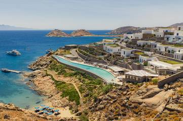 Hôtel pour 2 personnes, avec vue ainsi que jardin et piscine dans Kalafatis