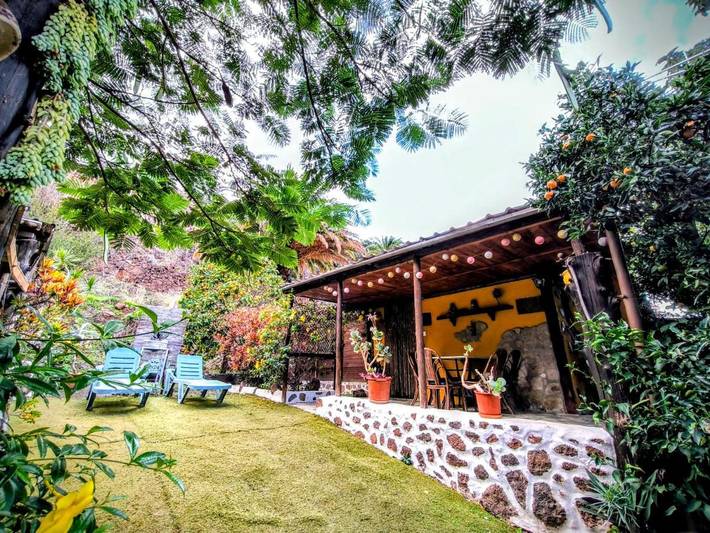 Casa de vacaciones para 4 personas, con Balcón y Terraza además de Jardín y Piscina en Valle de Agaete