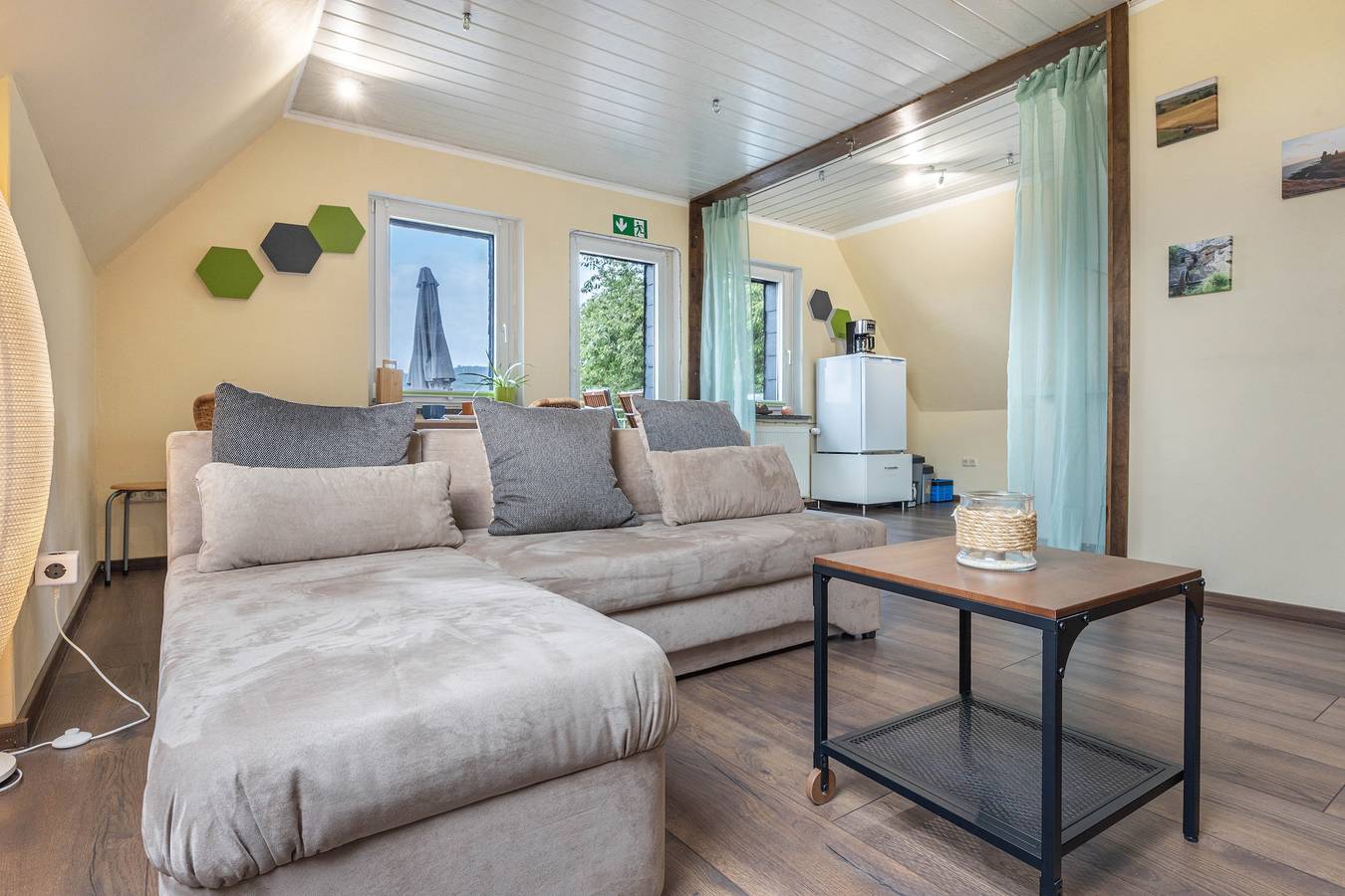 Appartement entier, Appartement "Ferienwohnung Panoramablick" avec terrasse privée, jardin partagé et Wi-Fi in Bad Münder am Deister, Wesergebirge
