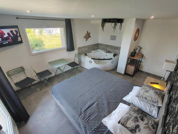 Chambre d’hôte pour 3 personnes, avec jacuzzi ainsi que terrasse et jardin dans la Loire - 2