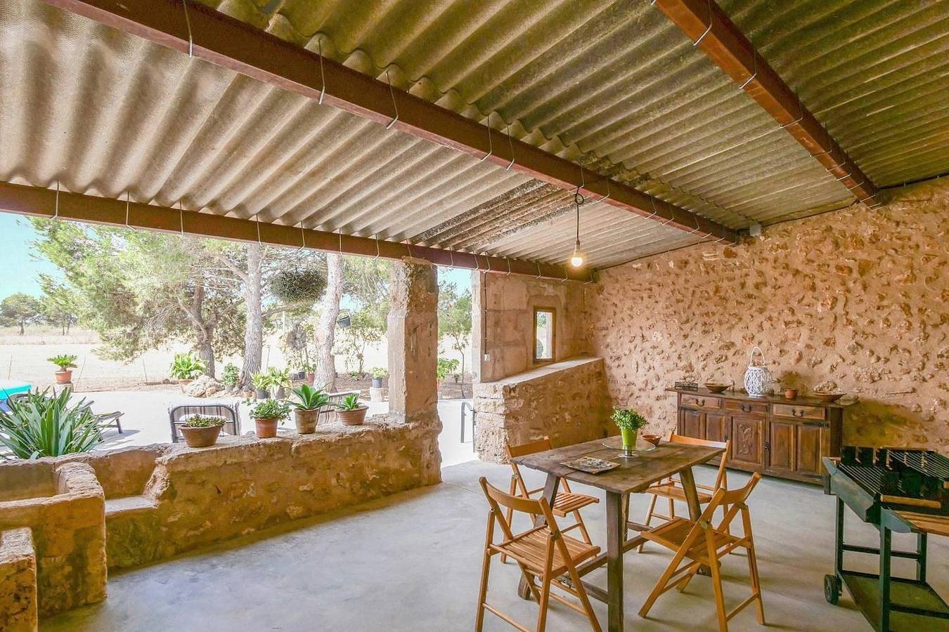 Ferien-Finca Ca Na Brila mit Wi-Fi, Klimaanlage, Garten & Terrasse in Campos, Mallorca Süden