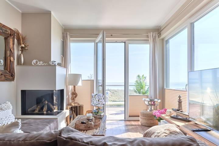 Ferienwohnung für 4 Personen, mit Meerblick und Balkon sowie Sauna - 1