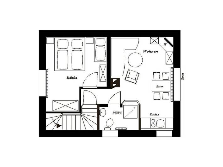 Ferienwohnung mit 1 Schlafzimmer in Benneckenstein, Oberharz am Brocken