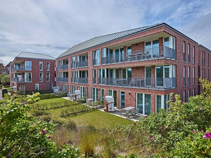 Ferienwohnung für 3 Personen, mit Balkon und Terrasse sowie Sauna auf Langeoog