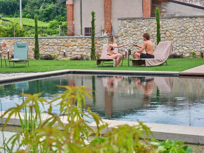 Location de vacances pour 2 personnes, avec sauna et piscine ainsi que jardin et vue à Colognola ai Colli - 2