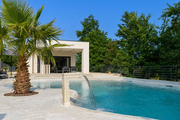 Location de vacances pour 5 personnes, avec terrasse et piscine, animaux acceptés à Svetvinčenat - 4