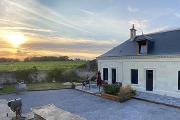 Gîte pour 5 personnes, avec terrasse et jardin à Benais