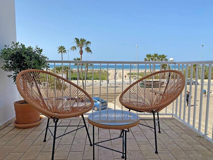 Apartamento de vacaciones para 4 personas, con vistas al mar y terraza, Se admiten mascotas - 1