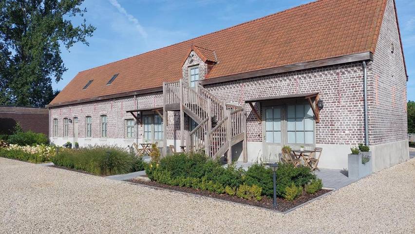 Chambre d’hôte pour 2 personnes, avec Balcon et Terrasse ainsi que Jardin et Vue à Deinze