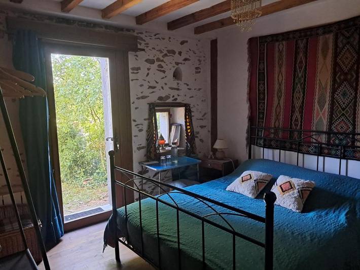 Gîte pour 3 personnes, avec terrasse et vue à Saint-Mathieu