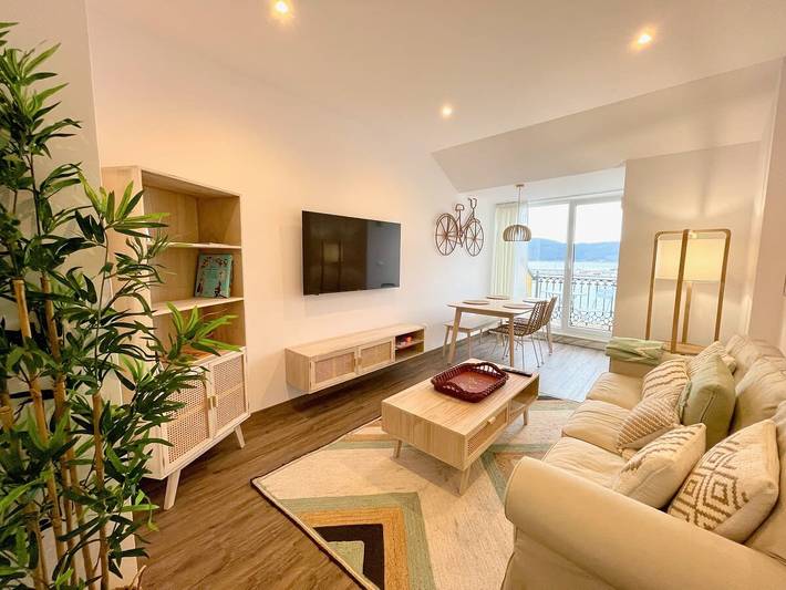 Ganze Wohnung, Ferienwohnung für 5 Personen mit Meerblick in Praia do Vicedo Vello (O Vicedo), O Vicedo