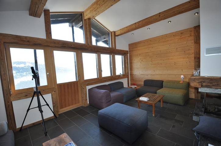 Gîte pour 8 personnes, avec Balcon ainsi que Balcon/Terrasse et Jardin à Gryon
