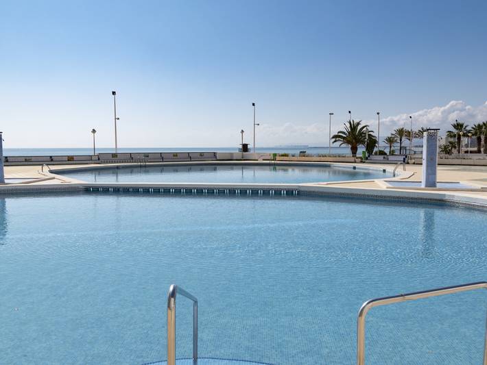 Ganze Wohnung, Meerblick-Wohnung mit Pool und Parkplatz in Cullera in Platja de Sant Antoni (Cullera), Cullera