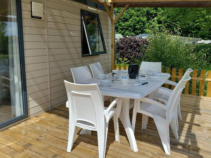 Camping Là, Com’Union - Mobilheim 6 personen - Der Merlin in Grosbreuil, Vendée