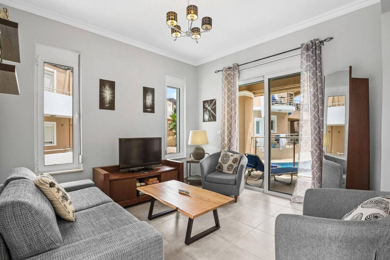 Villa für 4 Personen mit Balkon in Maleme, Chania und Umgebung