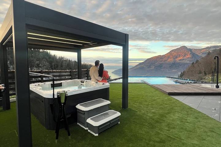 Ferienhaus für 6 Personen, mit Garten und Sauna sowie Whirlpool in Nidwalden