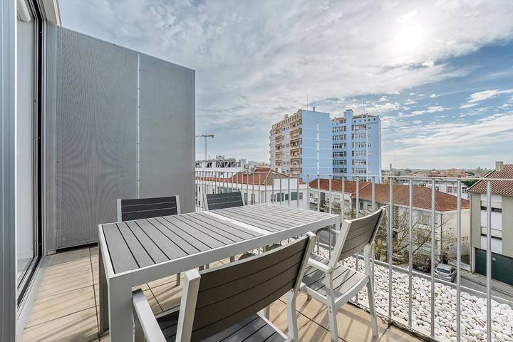 Ganze Wohnung, Ferienwohnung für 2 Personen mit Balkon in Aveiro, Aveiro Distrikt