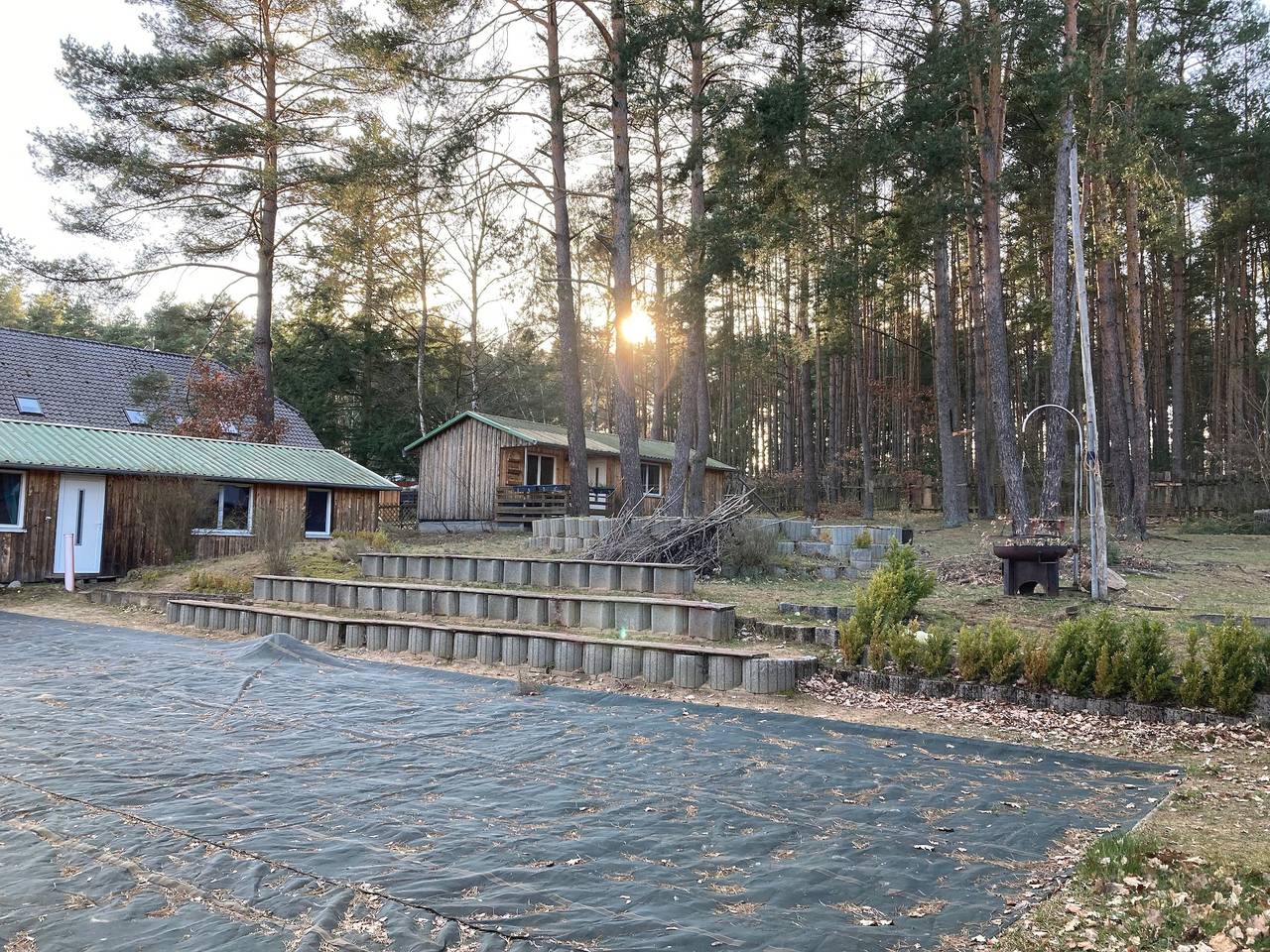 Bungalow '-Waldgrün-' mit Privatterrasse und Gemeinschaftsgarten in Lychen, Uckermark