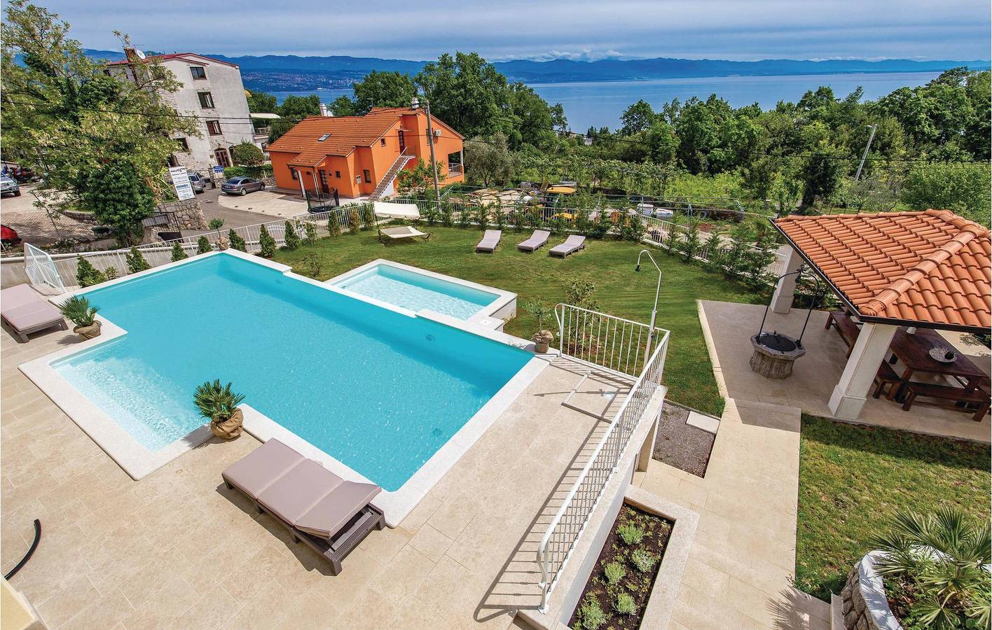 Ferienhaus für 12 Personen mit Sauna in Lovran, Opatija Riviera
