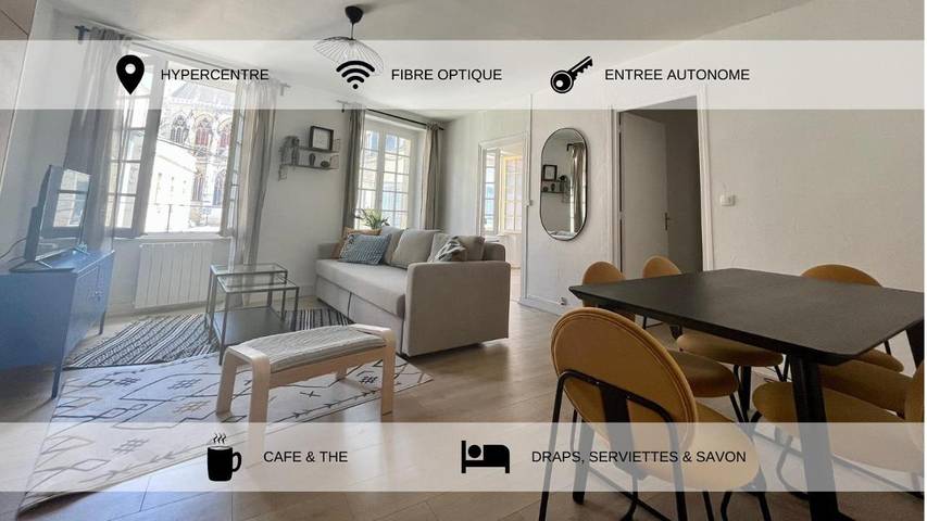Appartement de vacances pour 6 personnes, avec vue à Nevers
