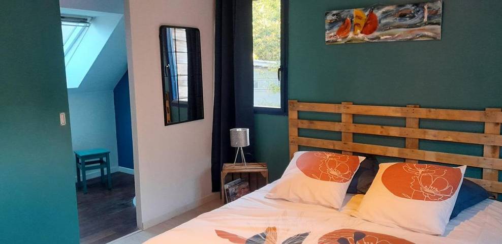 Chambre d’hôte pour 2 personnes, avec jardin ainsi que vue et terrasse dans Theix-Noyalo - 3