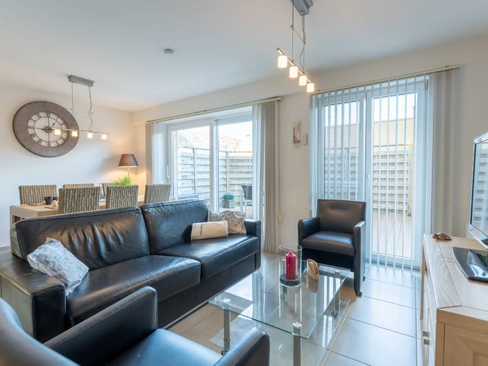 Vakantieappartement voor 2 personen, met terras aan de Belgische Kust