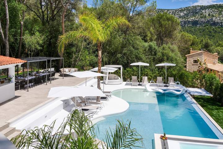 Ferienhaus für 20 Personen, mit Balkon und Garten sowie Sauna auf Mallorca